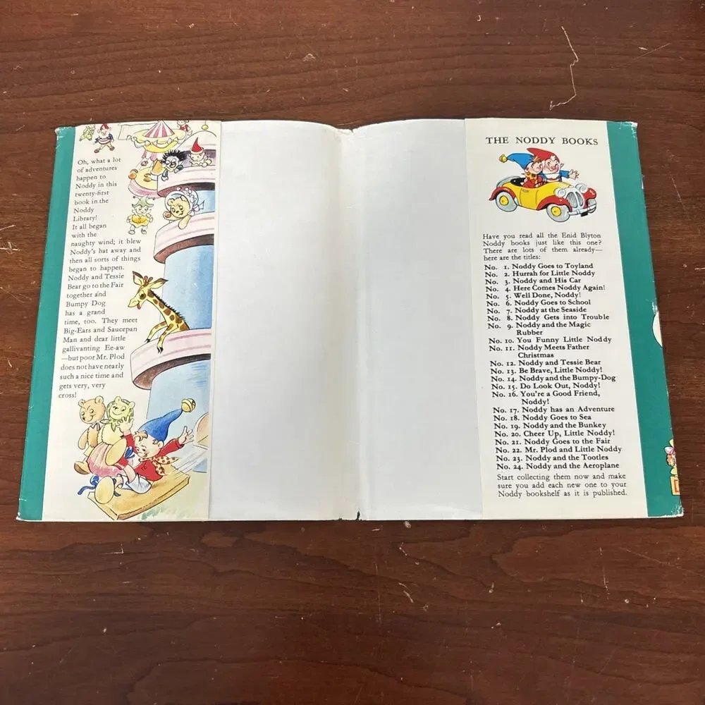 Noddy Goes to the Fair Enid Blyton First Edition 1960 Hardcover DJ Great Britain